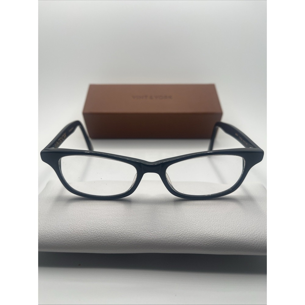 Vint & York Glasses Frame Spiffy C.VYBLK 51-17-140 Designed In NYC w/case